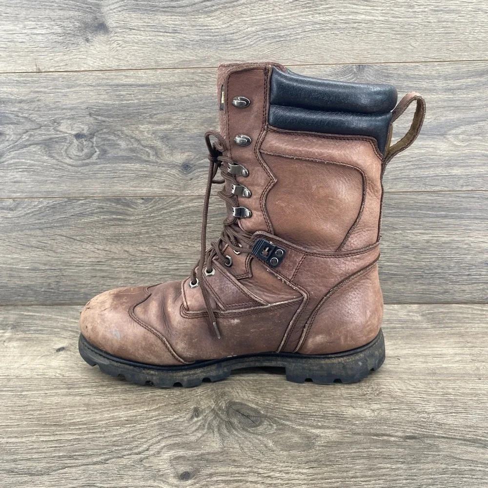 Guide Gear Hunting Boots Mens 13 Brown Leather Guide Dry Waterproof Field Tested
